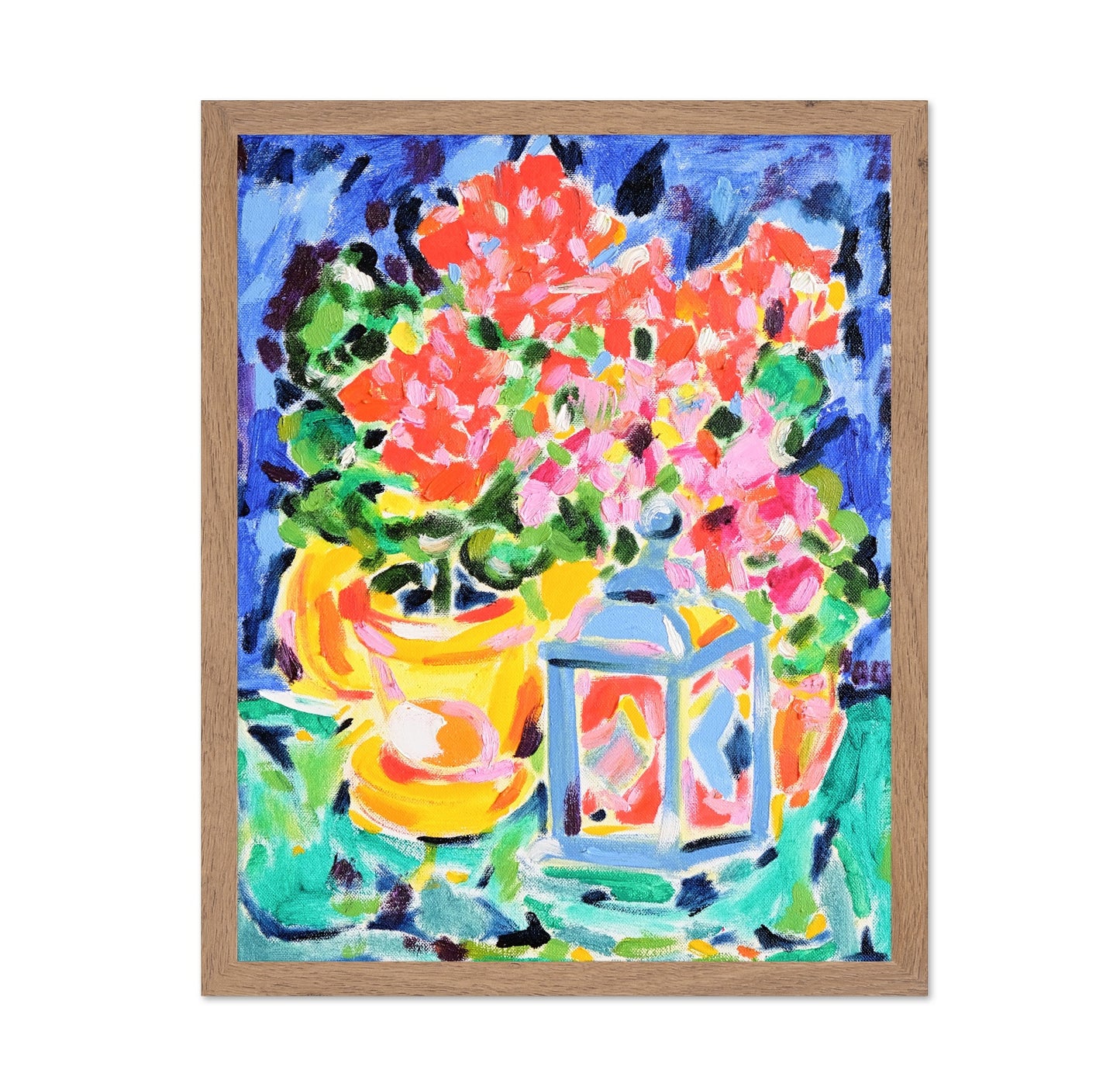 Floral Vase With Lantern
