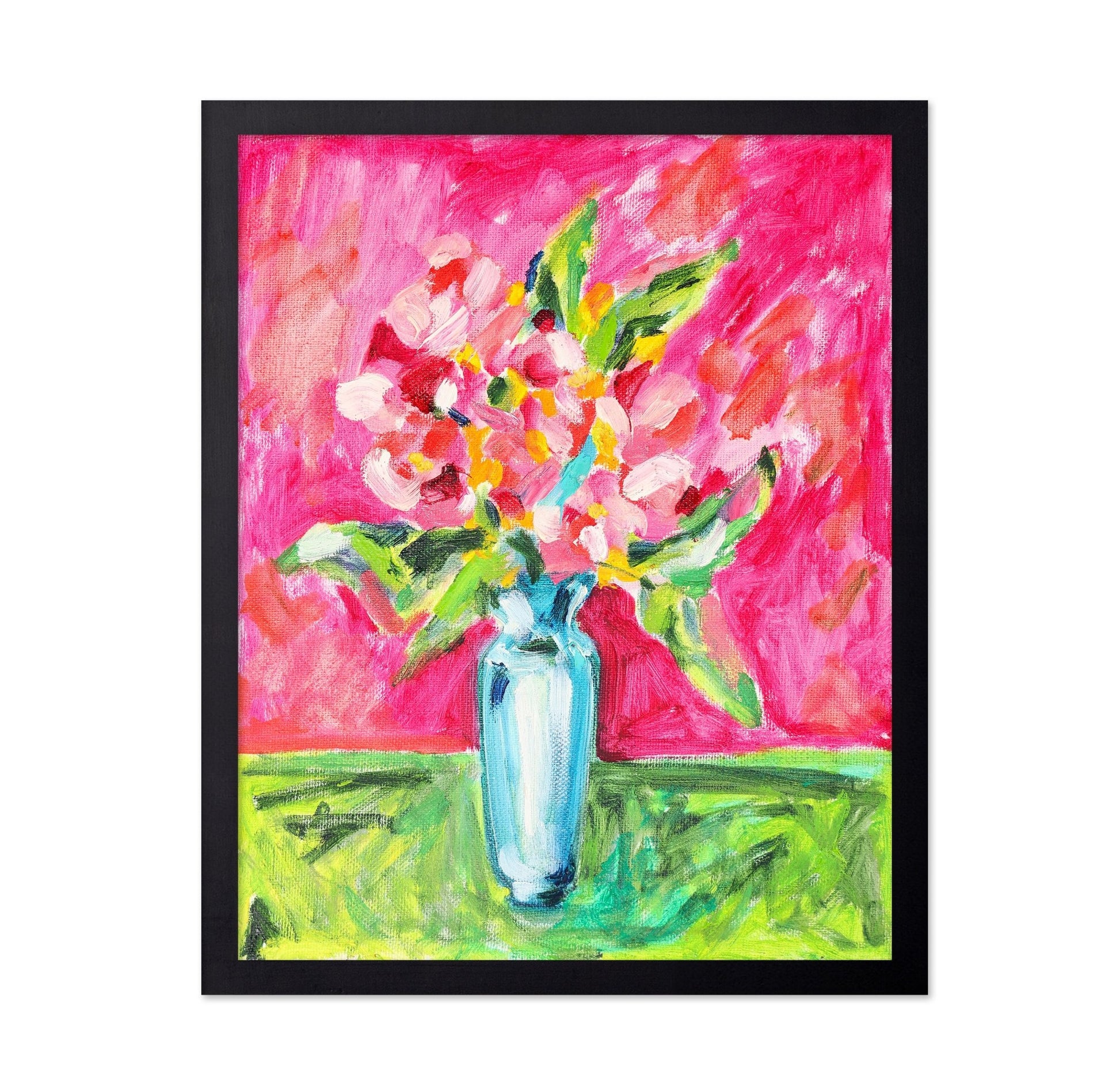 Pink Floral Vase No7