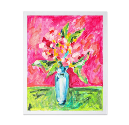 Pink Floral Vase No7