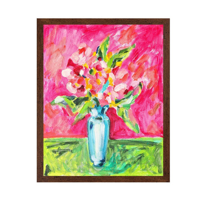 Pink Floral Vase No7