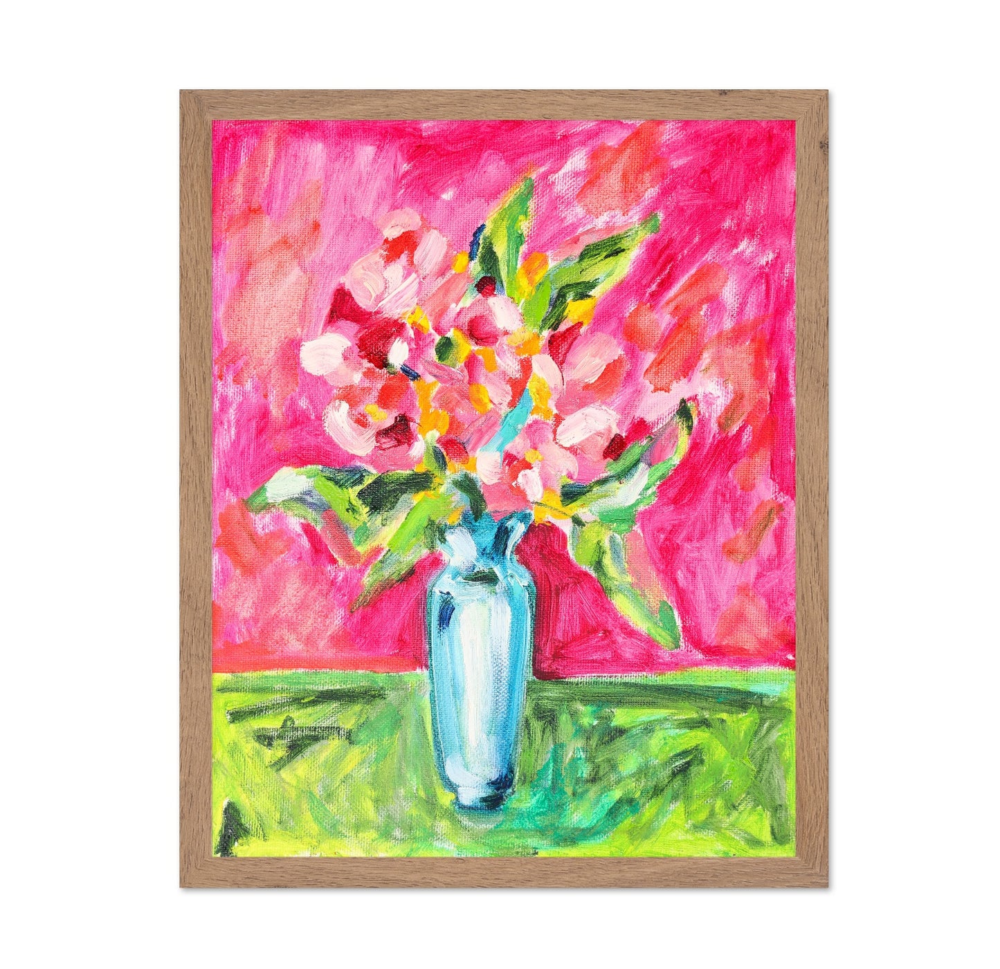 Pink Floral Vase No7