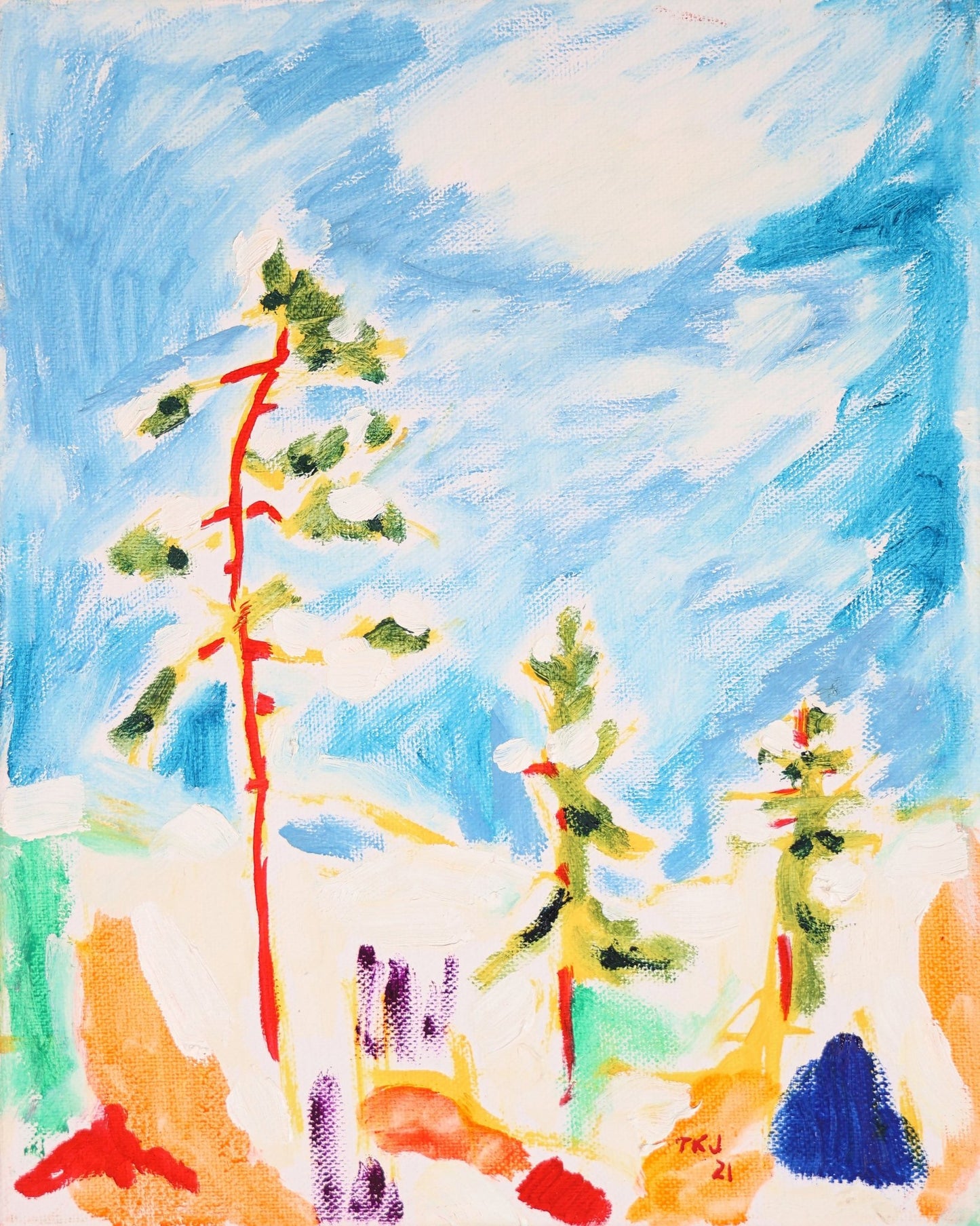 Snowy Trees Landscape