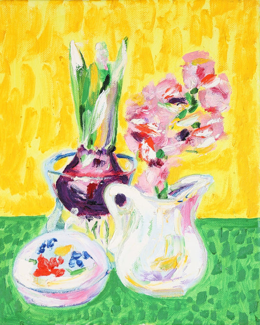 Floral Still Life Pitcher