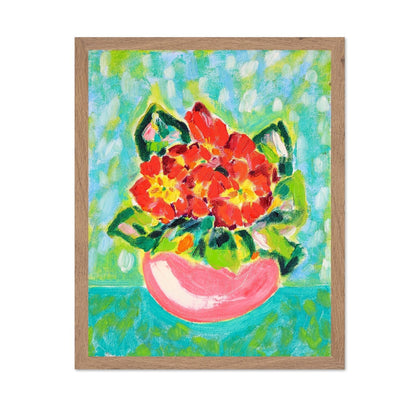 Red Floral Vase