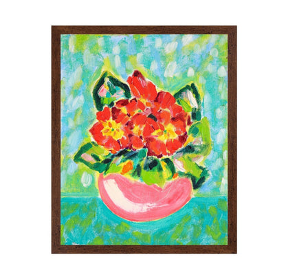 Red Floral Vase