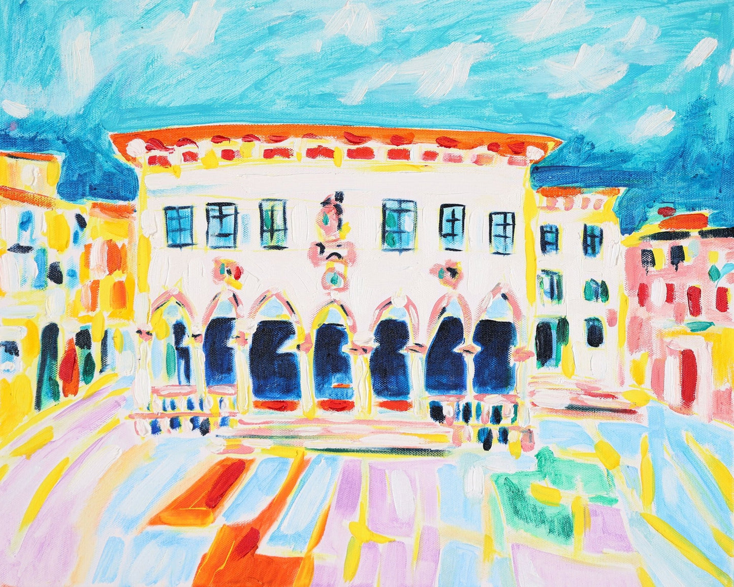 Colorful City Plaza
