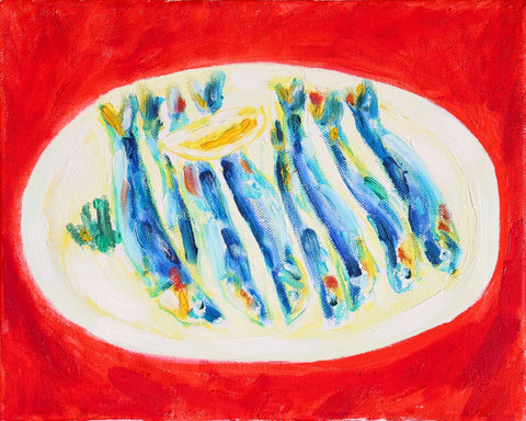 Sardine Plate Still Life No2
