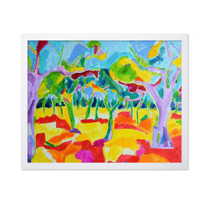 Colorful Forest Scene