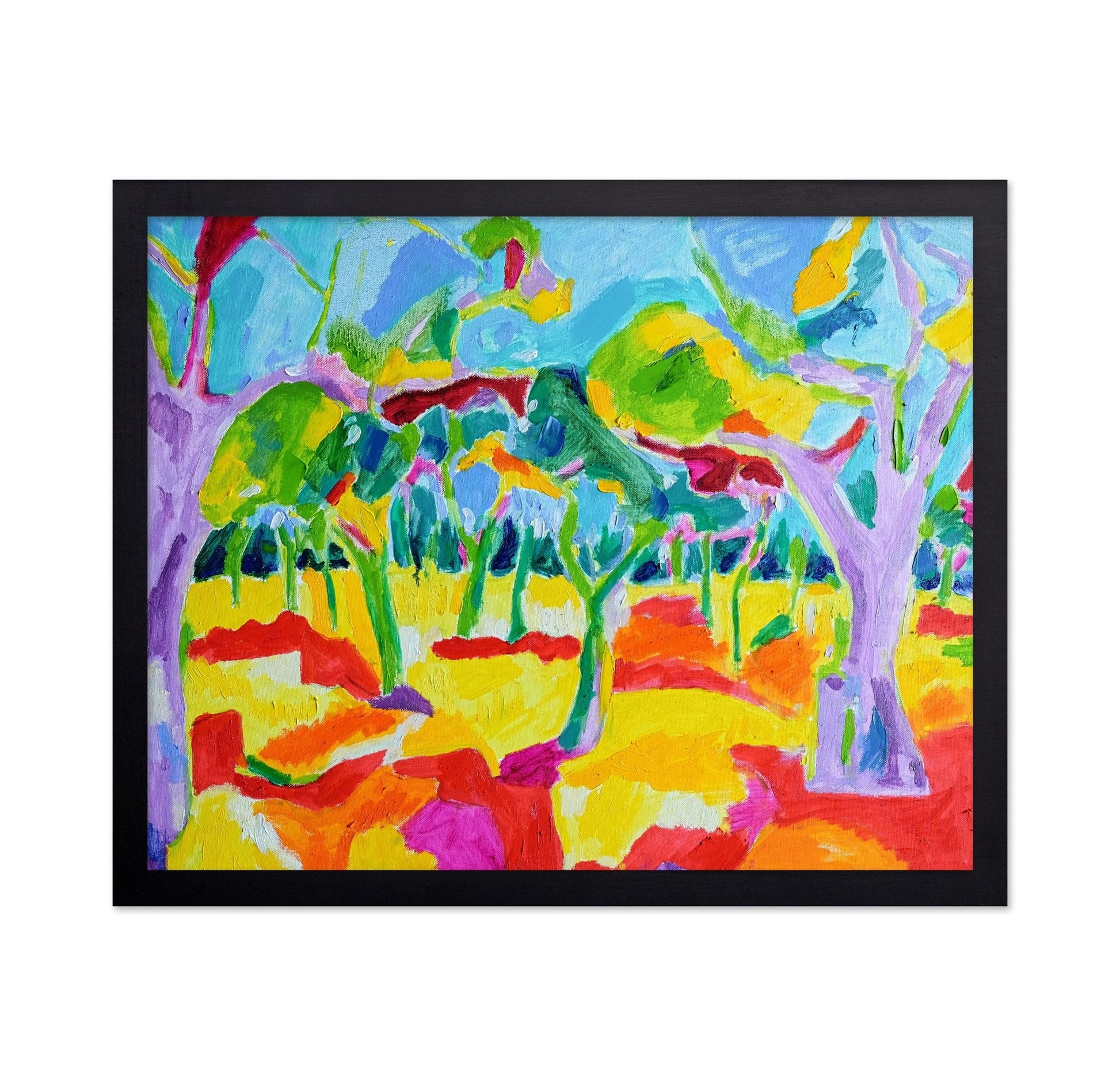 Colorful Forest Scene