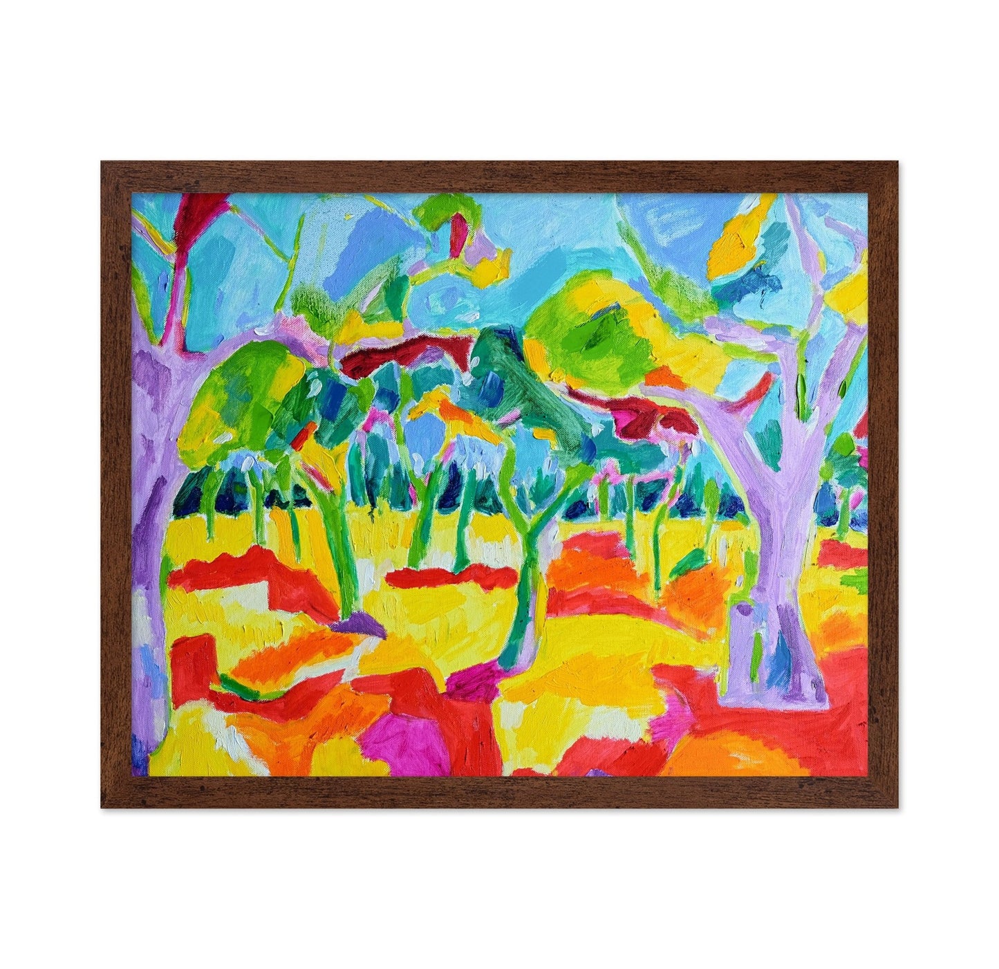 Colorful Forest Scene