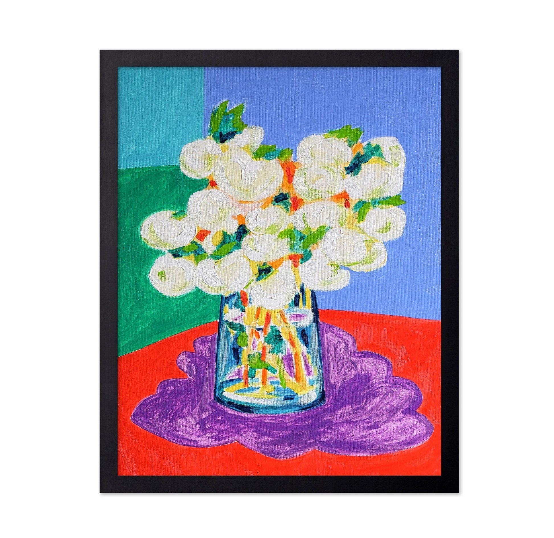 White Floral Vase No3