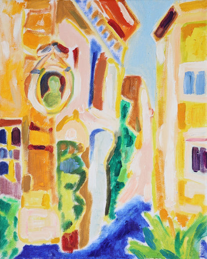 Colorful Alleyway Scene