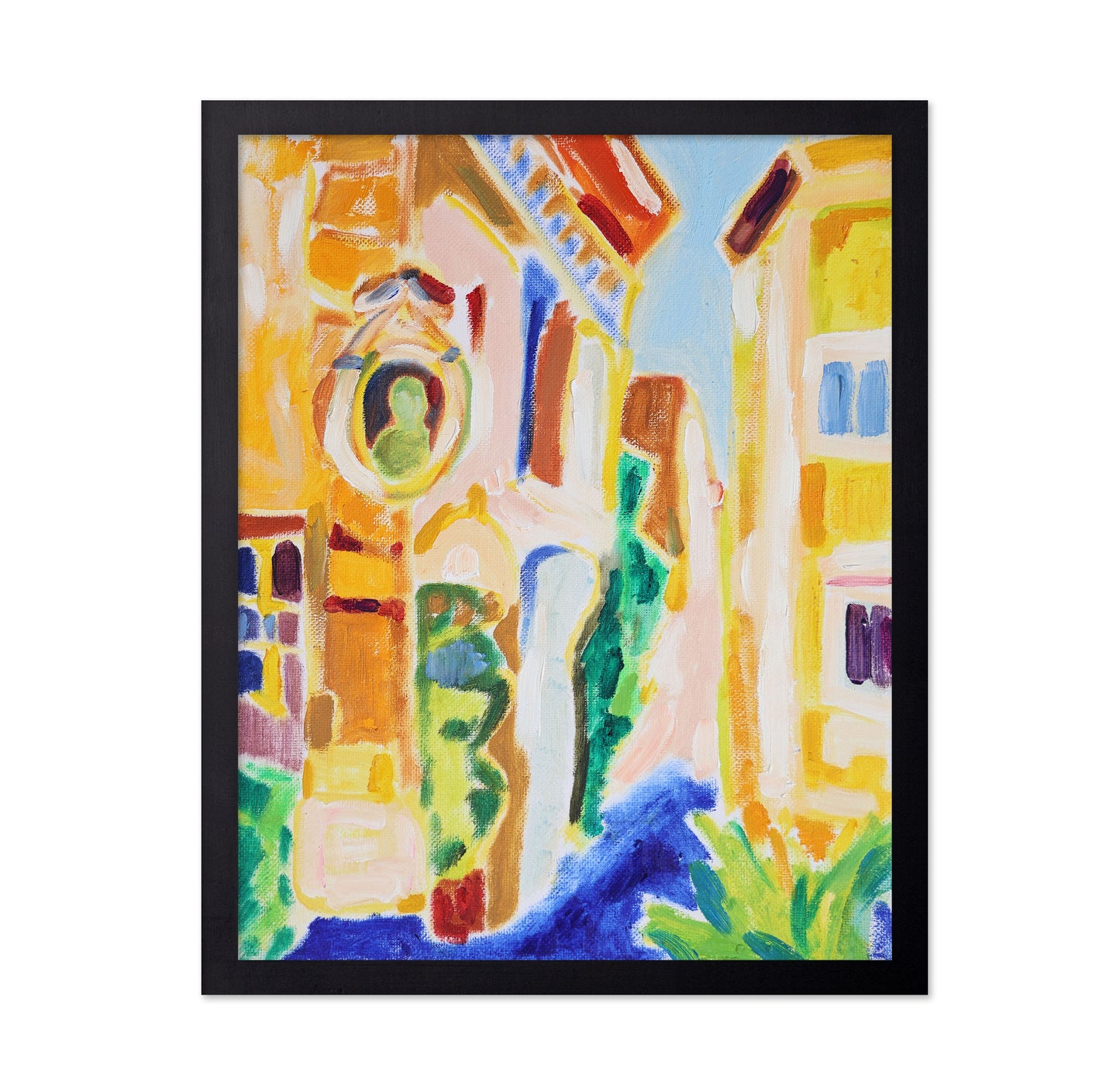 Colorful Alleyway Scene