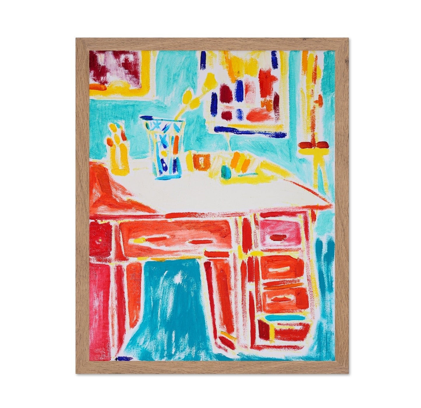 Colorful Art Studio Desk