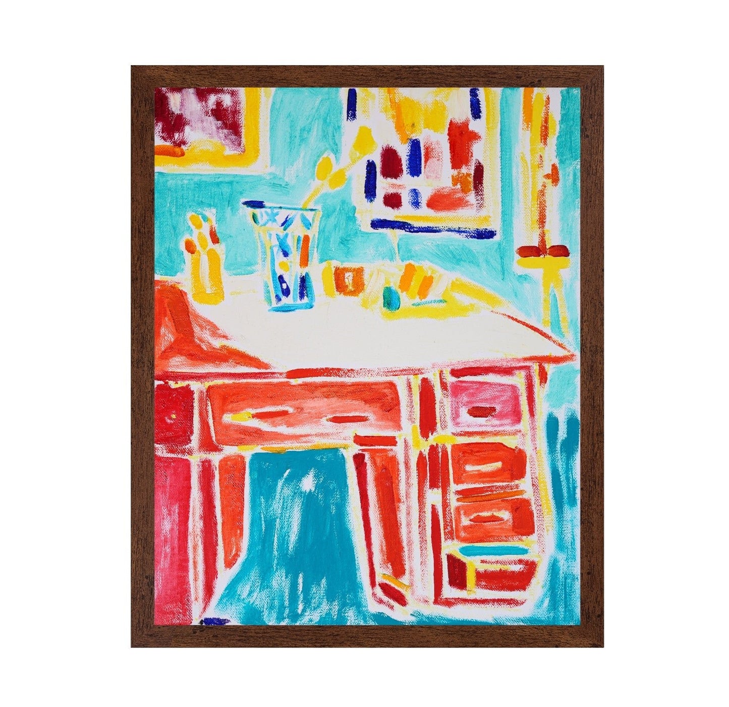 Colorful Art Studio Desk