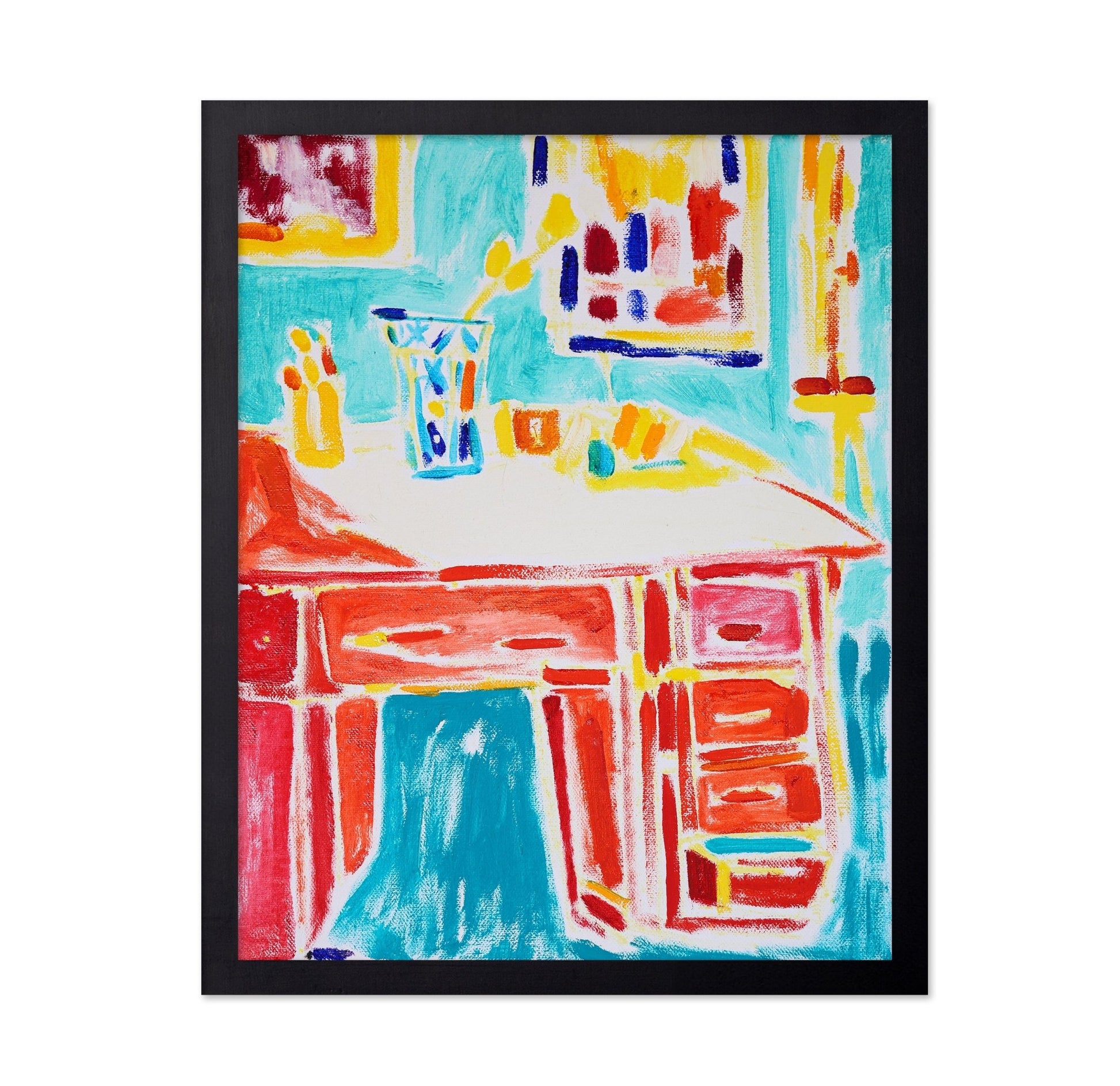 Colorful Art Studio Desk