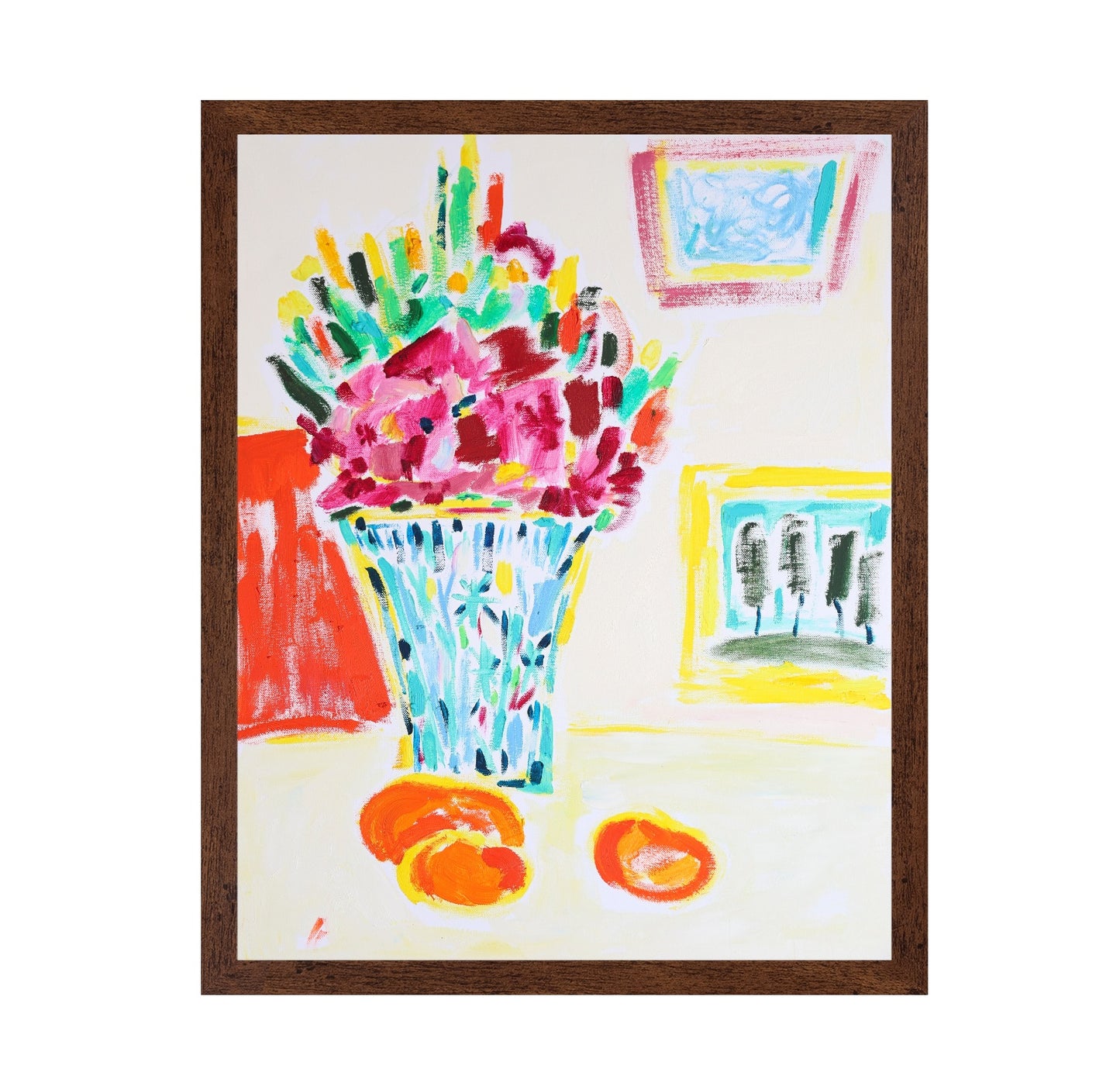 Pink Floral Vase Still