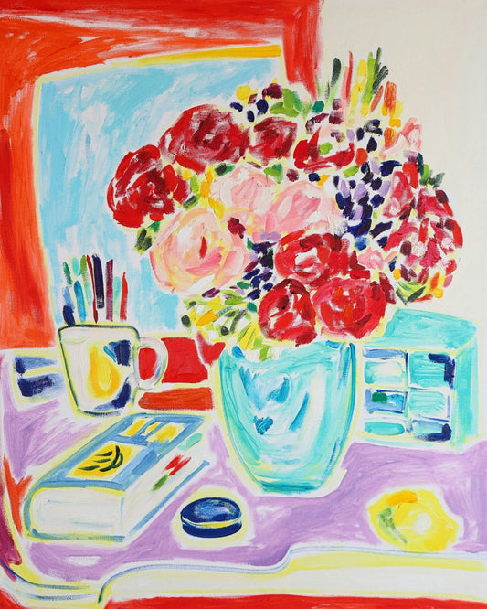 Floral Desk Still Life
