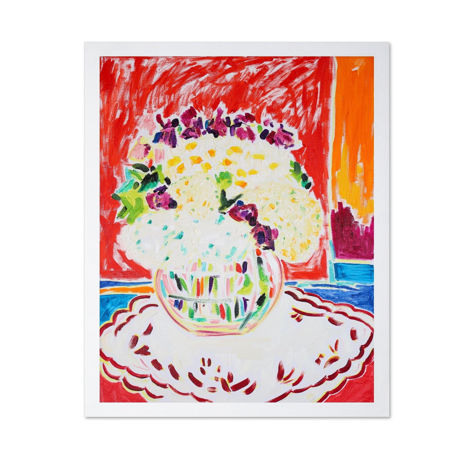 White Flowers In Vase