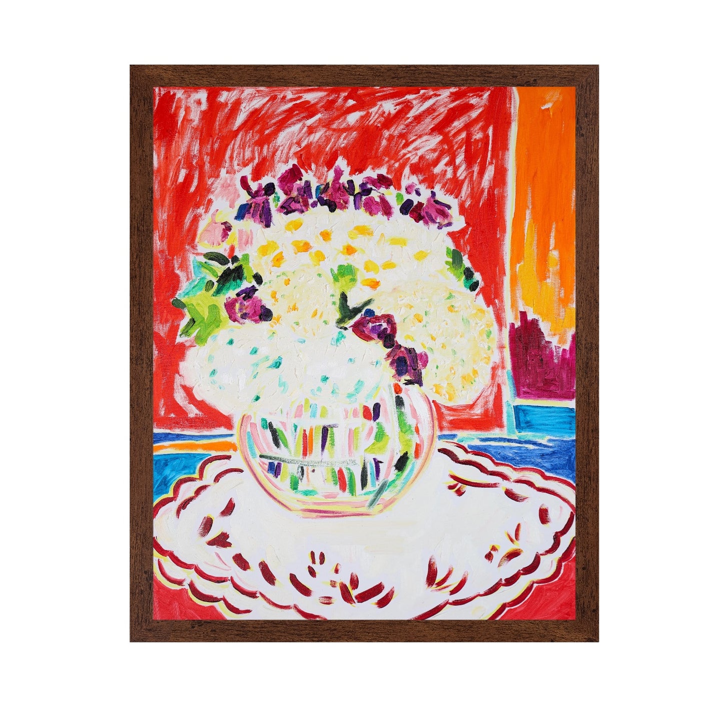 White Flowers In Vase