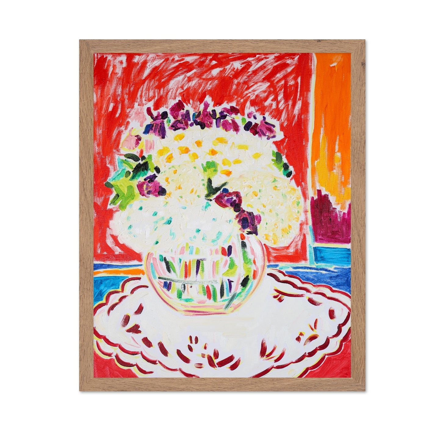 White Flowers In Vase