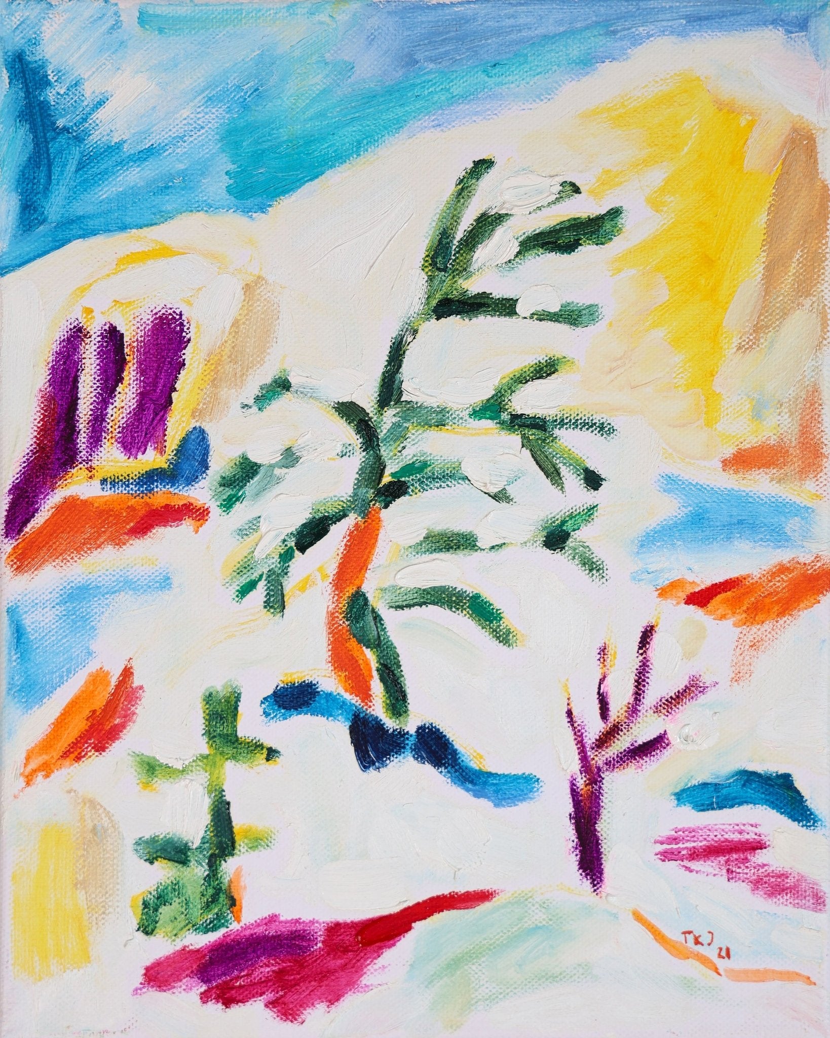 Abstract Winter Tree