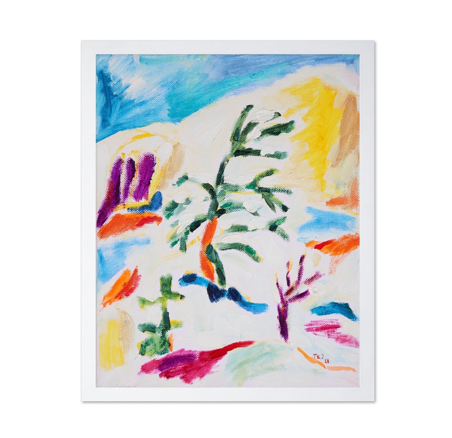 Abstract Winter Tree