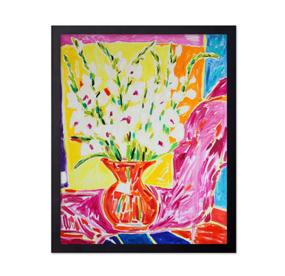 White Flowers Vase