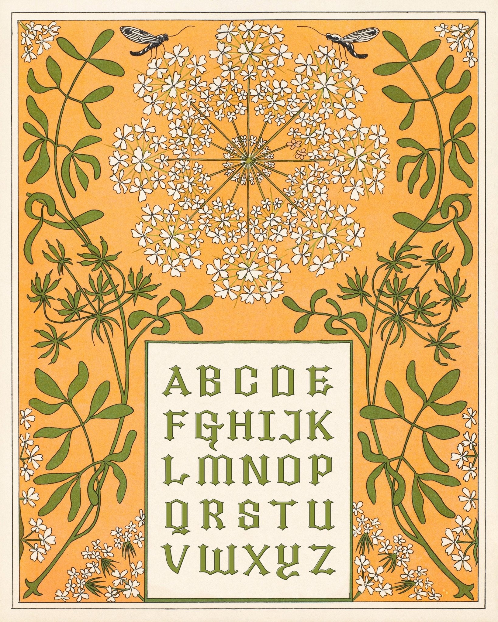 Floral Alphabet Chart