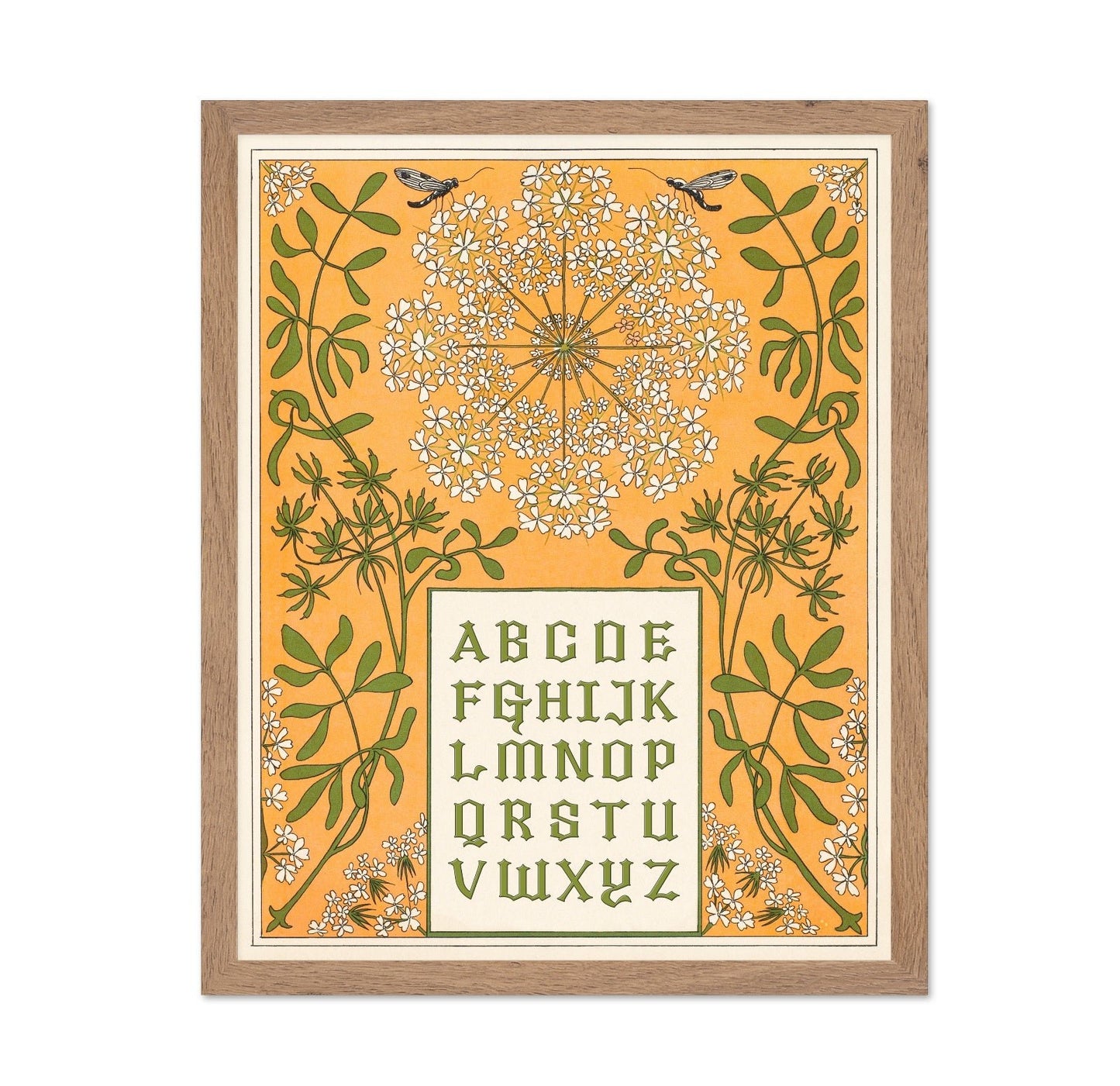 Floral Alphabet Chart