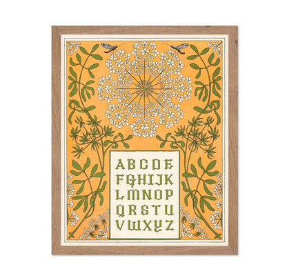 Floral Alphabet Chart