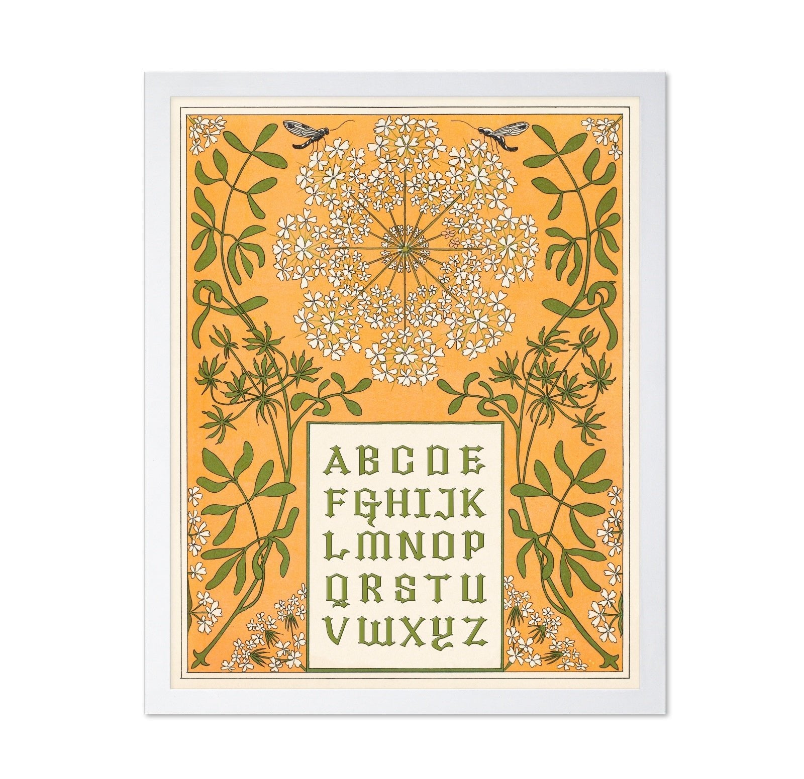 Floral Alphabet Chart