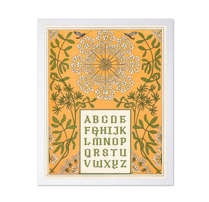 Floral Alphabet Chart