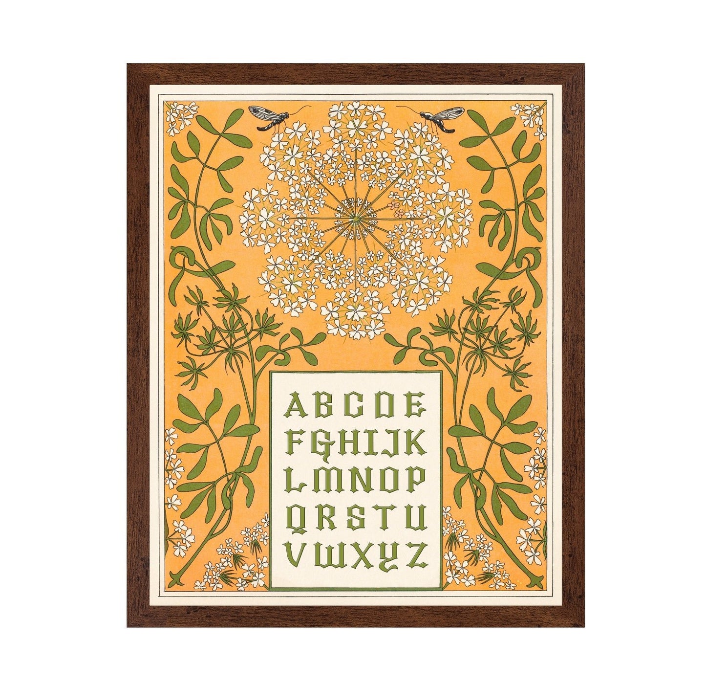 Floral Alphabet Chart