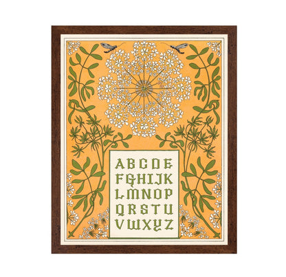 Floral Alphabet Chart
