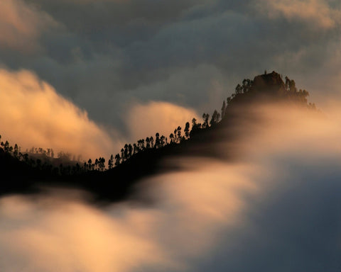 Misty Mountain Silhouette No2