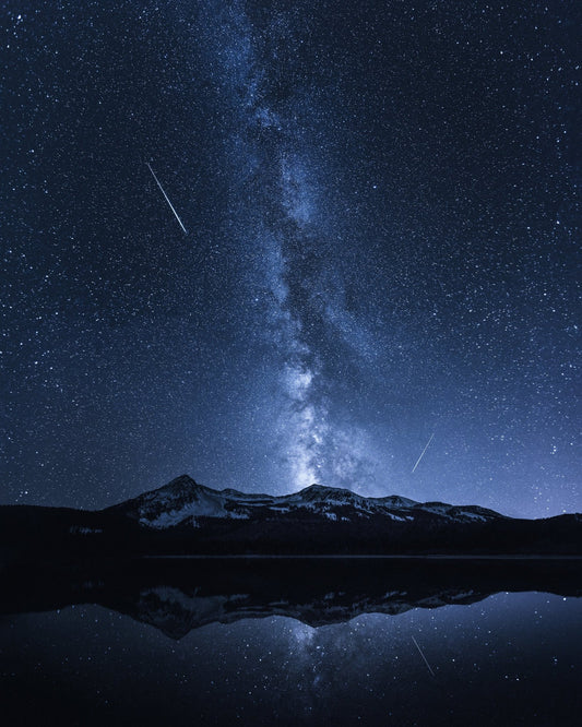Starry Mountain Reflection
