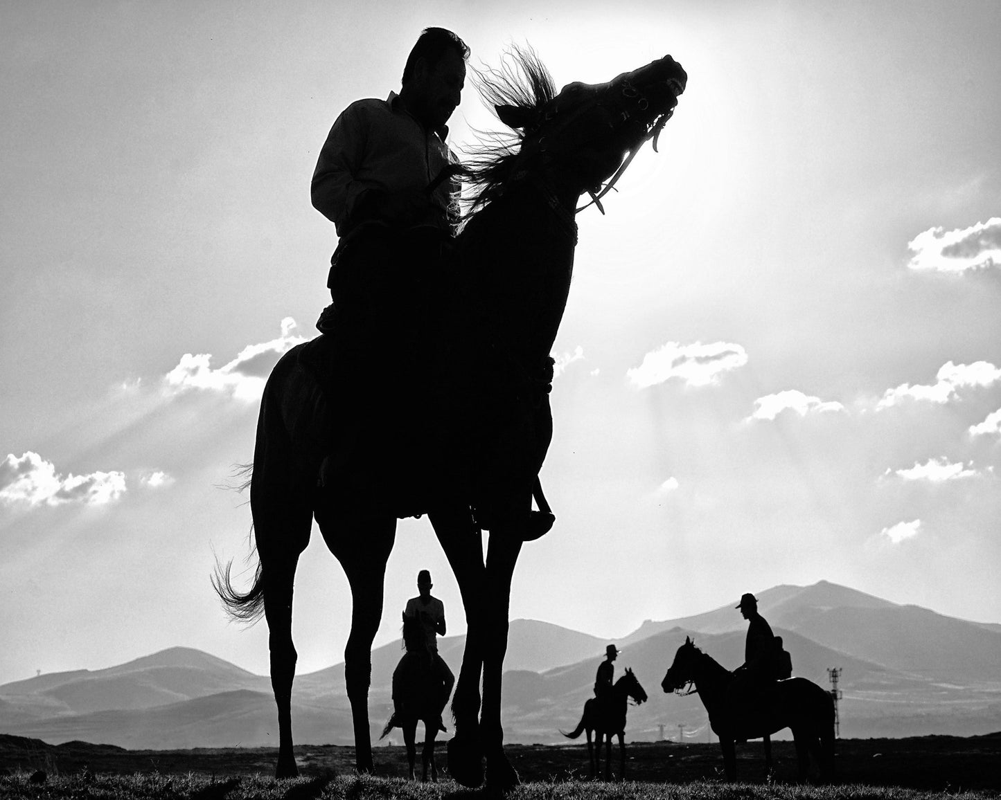 Horse Riders Silhouette