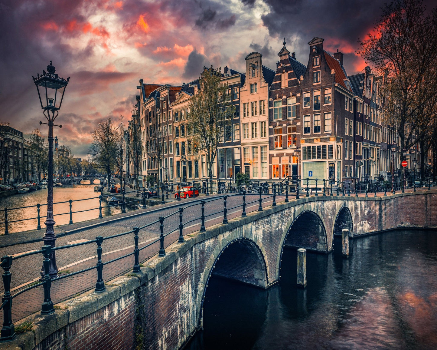 Amsterdam Canal Sunset