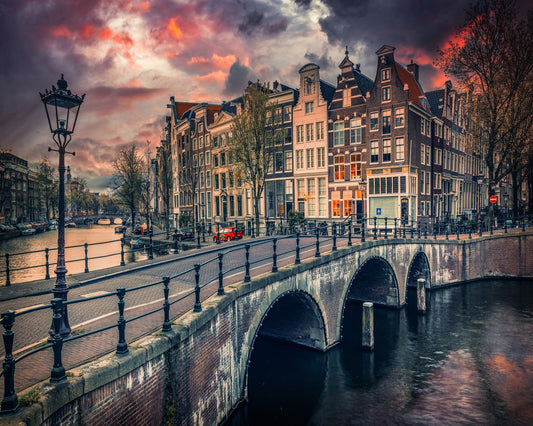 Amsterdam Canal Sunset