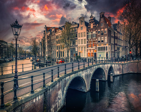 Amsterdam Canal Sunset