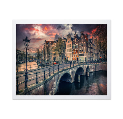 Amsterdam Canal Sunset