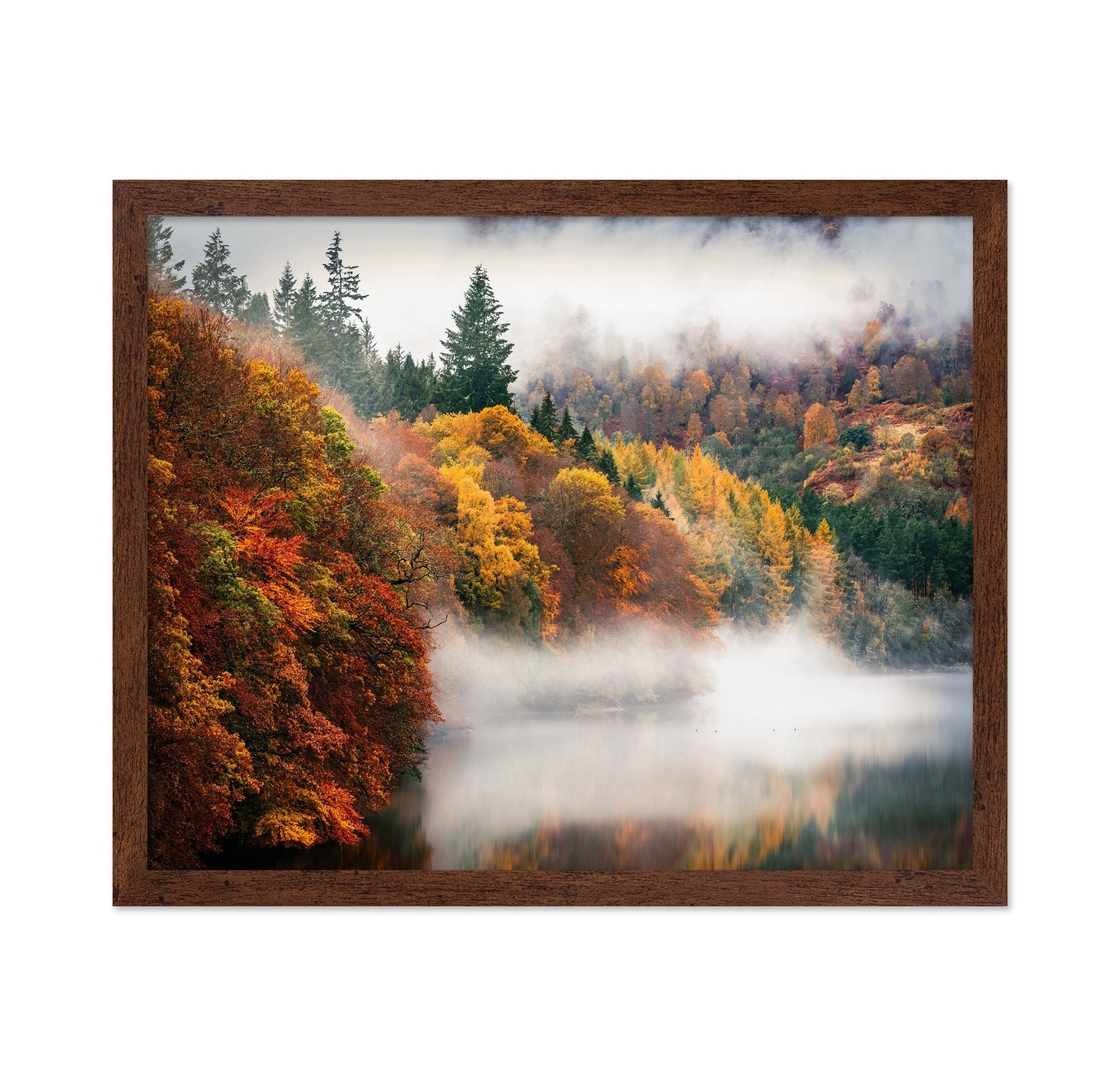 Misty Autumn Lake