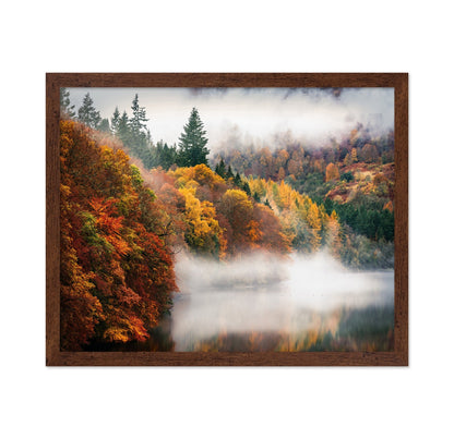 Misty Autumn Lake
