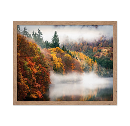 Misty Autumn Lake