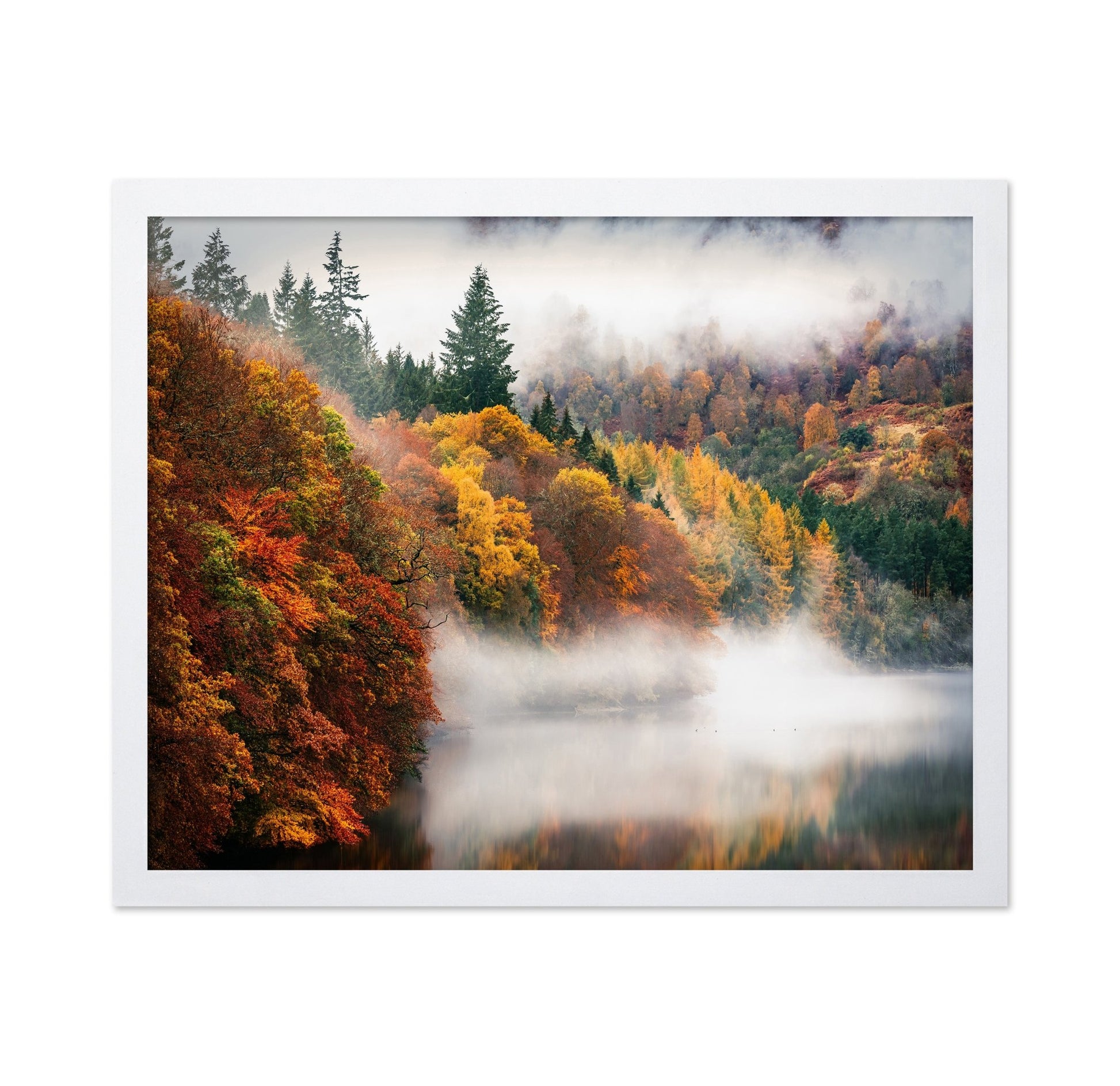 Misty Autumn Lake