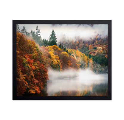 Misty Autumn Lake