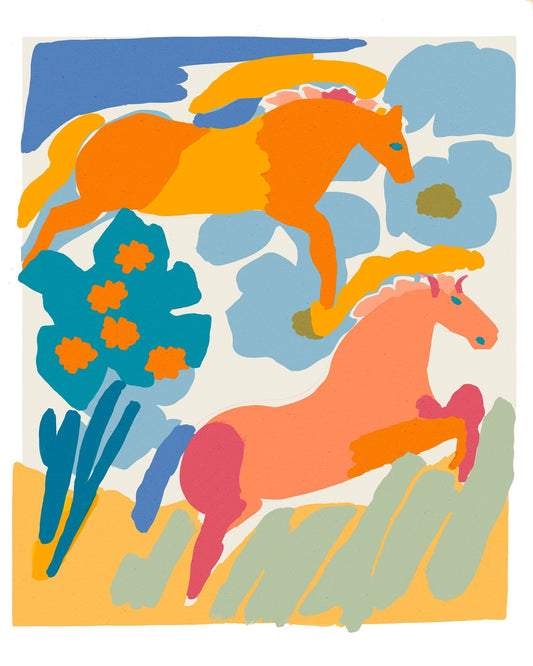 Colorful Horse Garden