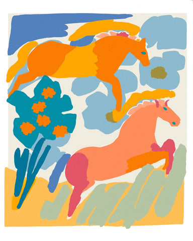 Colorful Horse Garden