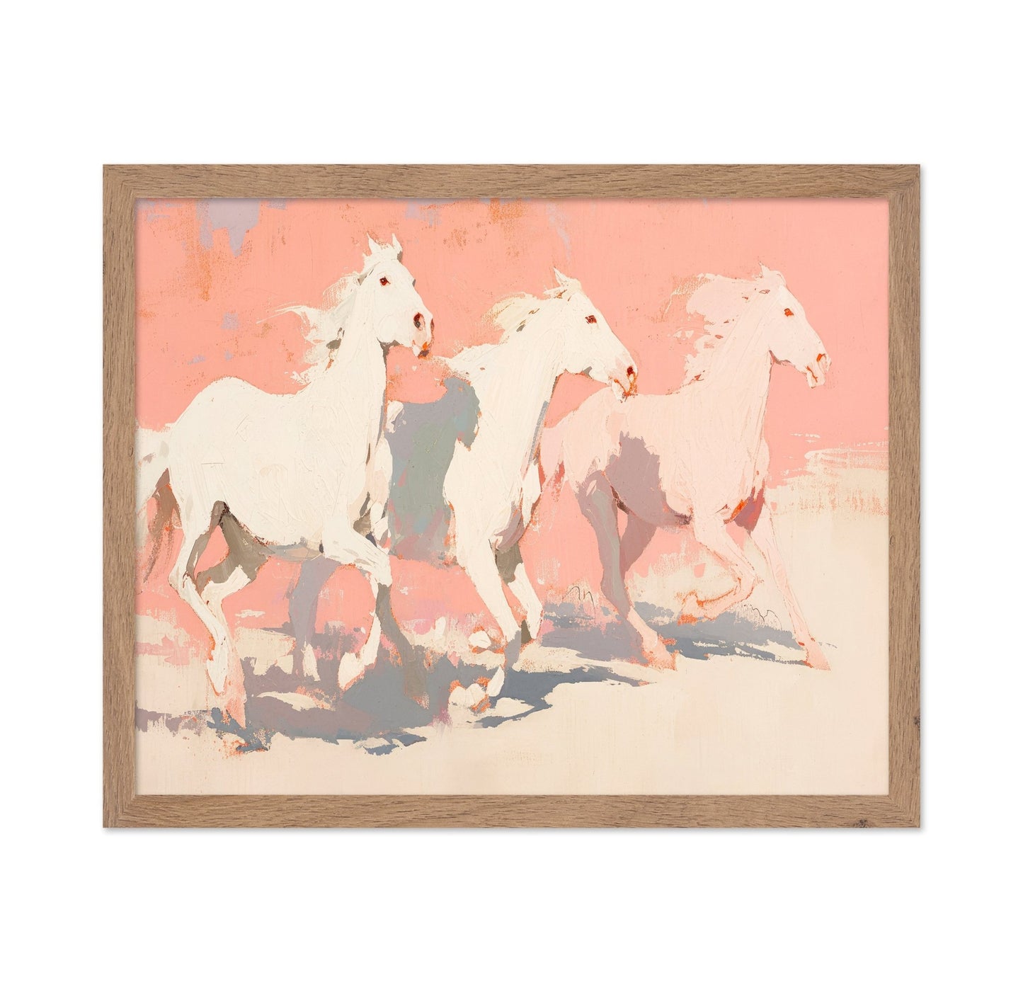 White Horses Running No3